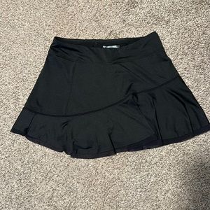 Black ruffle tennis skirt